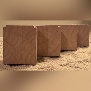 2.5" bridge supports / risers, stackable - Lot of 4 for wooden train railway